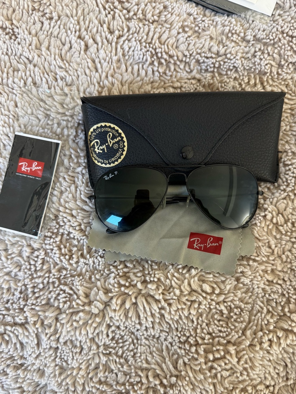 Rayban Polarized Aviator Sunglasses